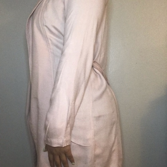 Blush Pink Linen Jacket - Picture 5 of 5